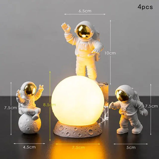 Astronaut - And - Moon - Home - Decor - Set | Shop Sbrtn Homes – New Golden for decor (2 view)