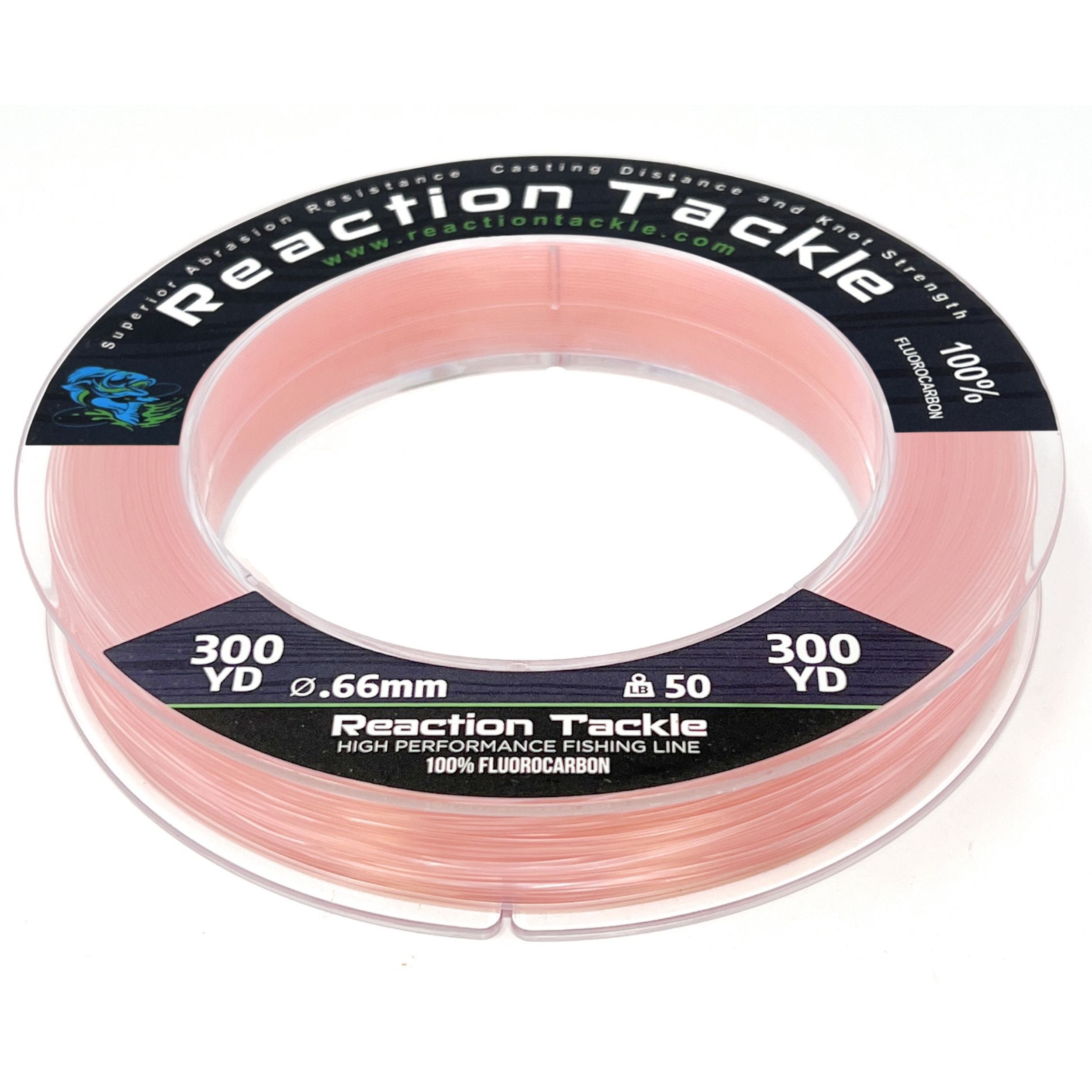 Reaction Tackle 100% Pure Fluorocarbon Fishing Line Reaction Tackle