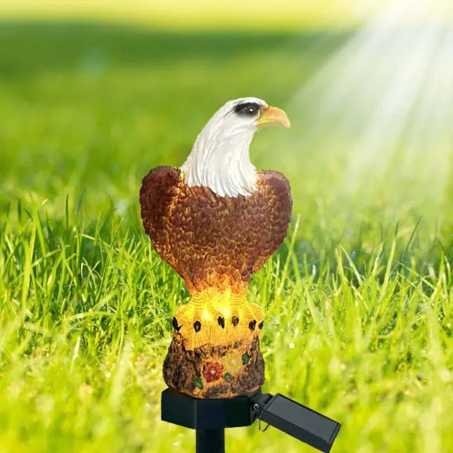 Solar Eagle Garden Stake Light – Enchanting Outdoor Decor – Eagle lighting for eagle garden decor (6 view)