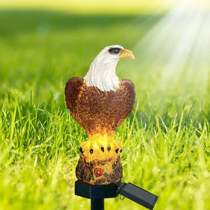 Solar Eagle Garden Stake Light – Enchanting Outdoor Decor – Eagle lighting for eagle garden decor (6 view)
