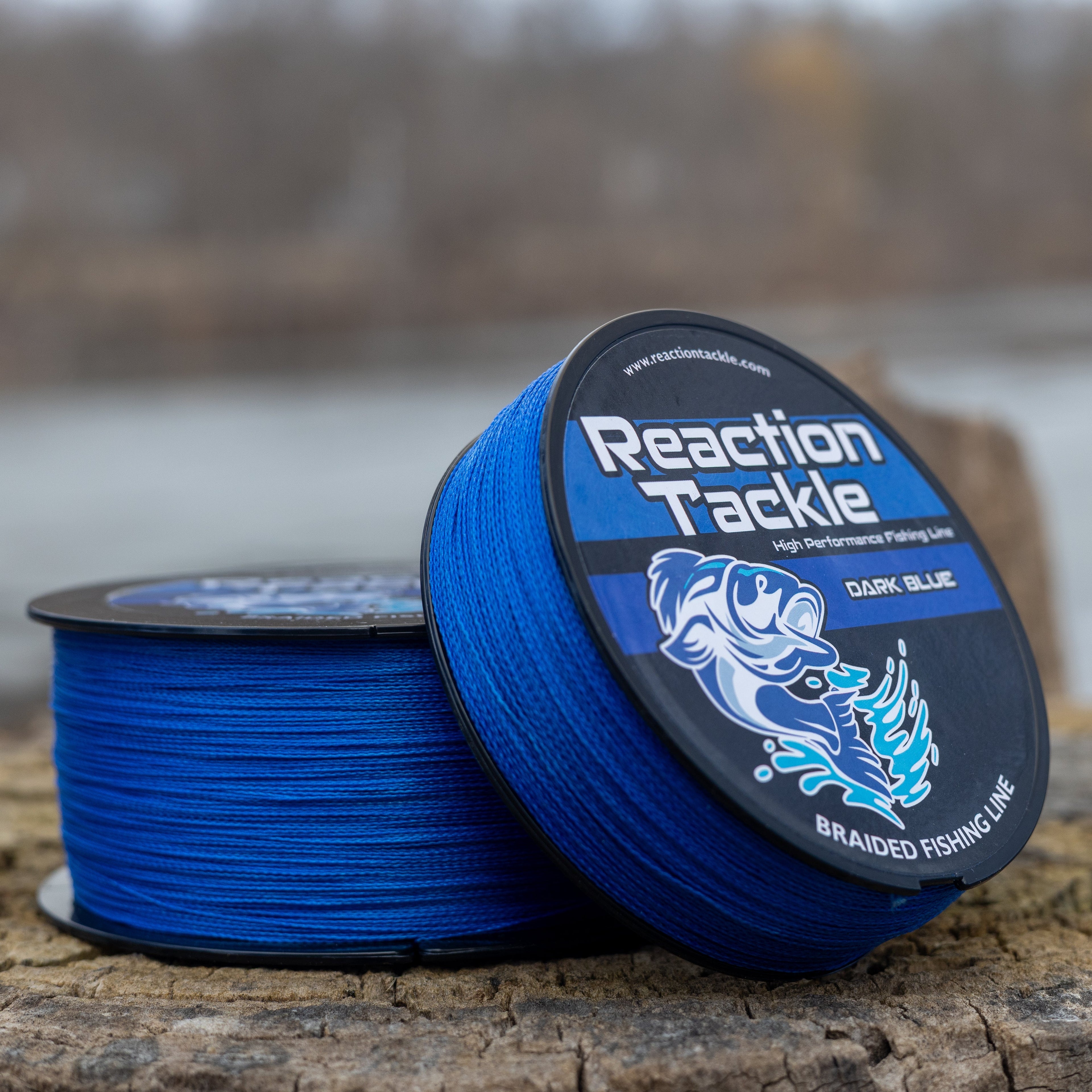 Reaction Tackle Braided Fishing Line - Dark Blue Reaction Tackle