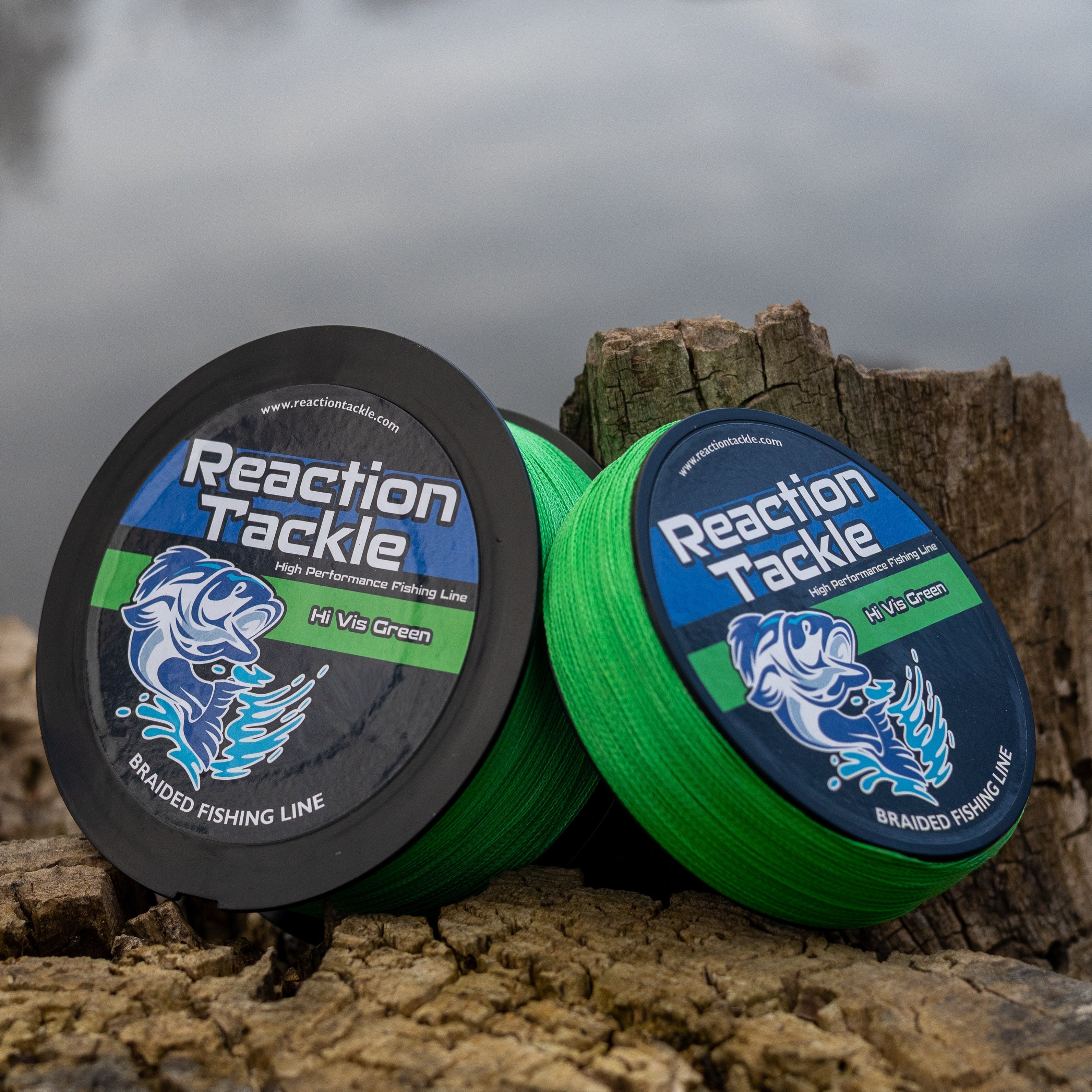 Reaction Tackle Braided Fishing Line - Hi-Vis Green Reaction Tackle