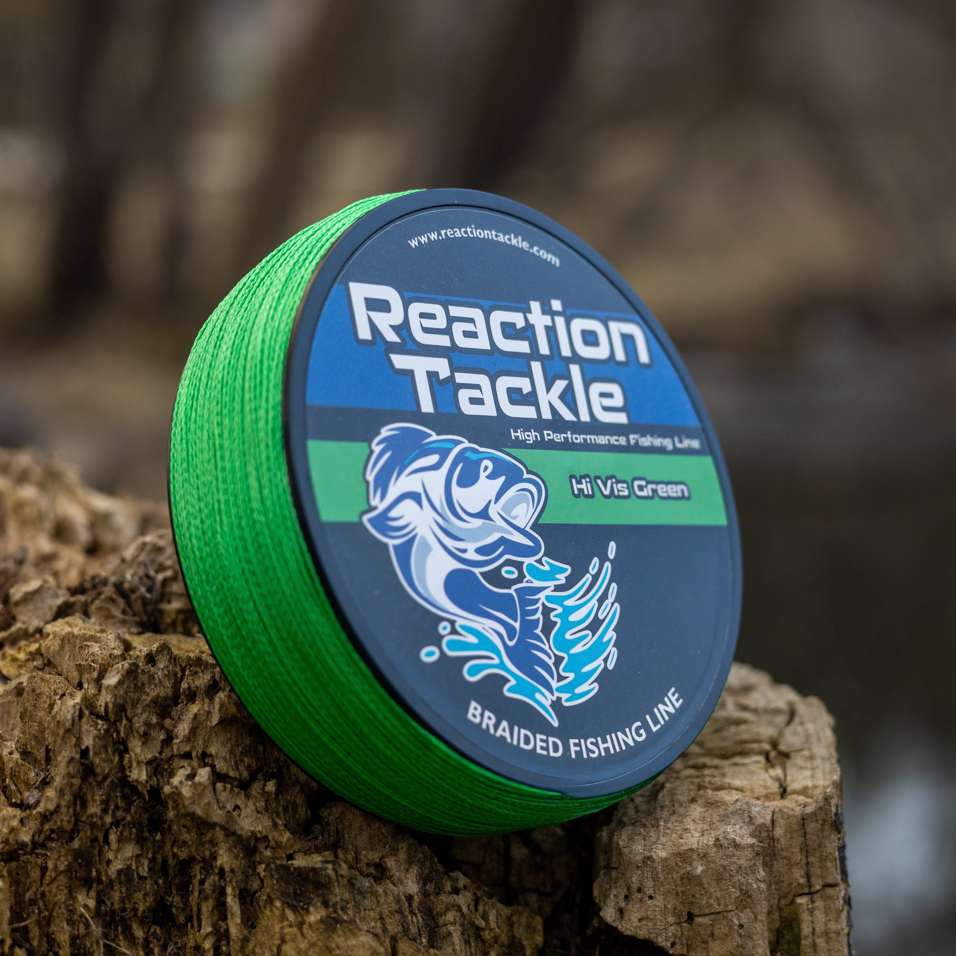 Reaction Tackle Braided Fishing Line - Hi-Vis Green Reaction Tackle