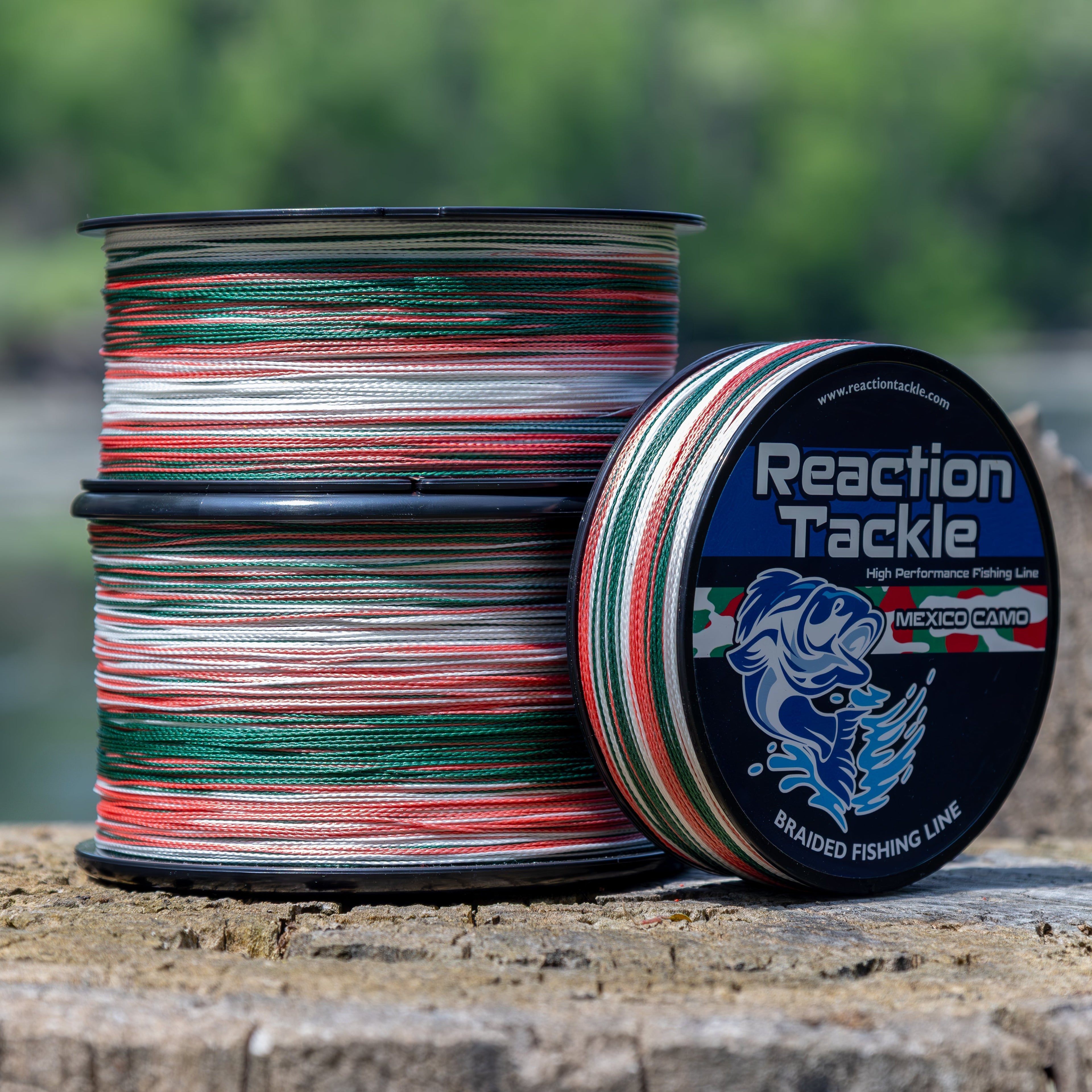 Reaction Tackle Braided Fishing Line - Mexico Camo - NEW Reaction Tackle