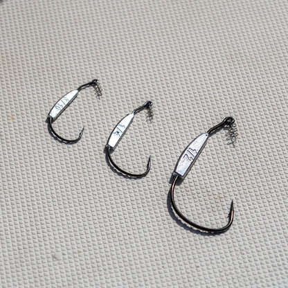 Reaction Tackle Lead Weighted Swimbait Hooks (10-PACK)