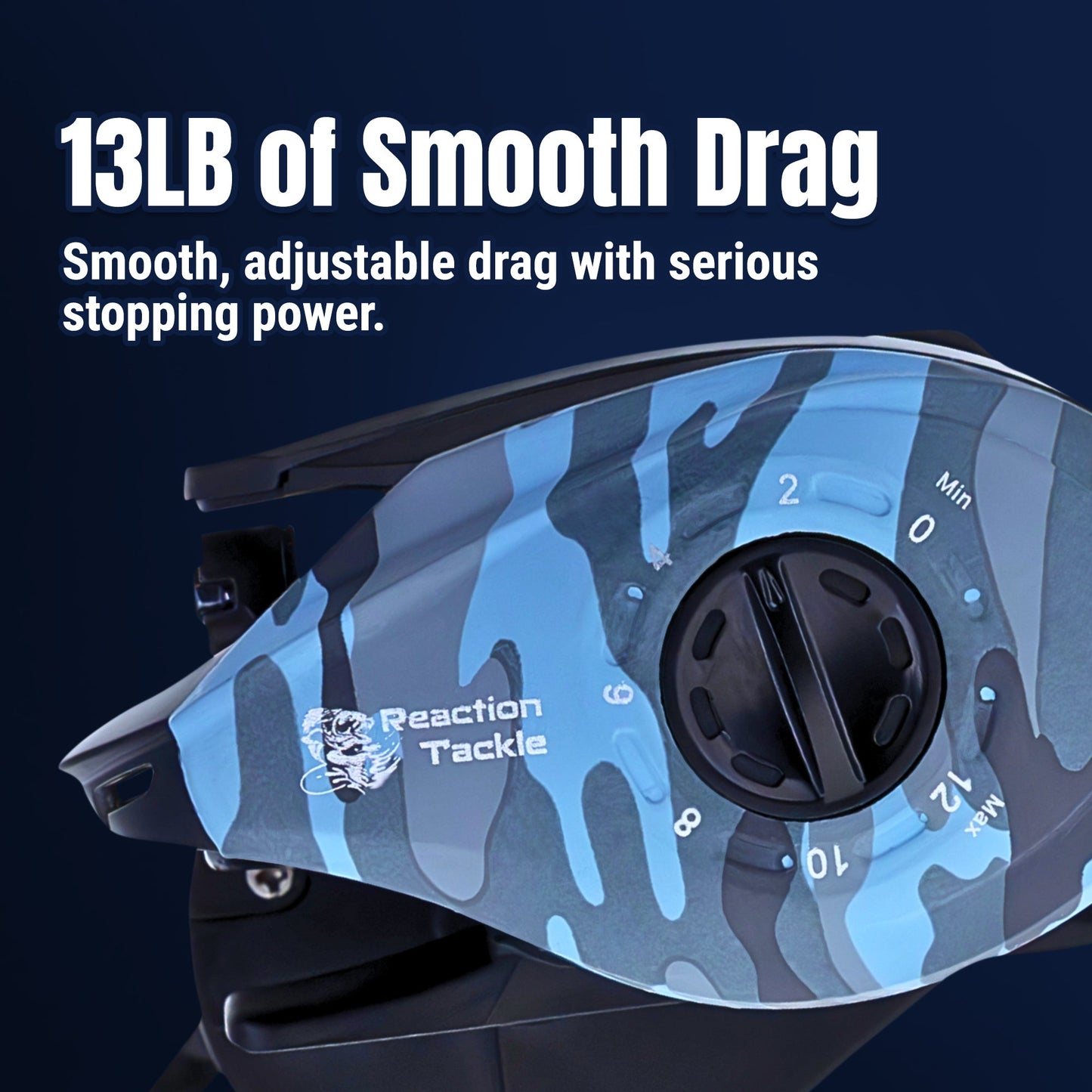 Reaction Tackle Baitcasting Fishing Reel- StreamX Edition- 7.5:1 gear ratio - NEW