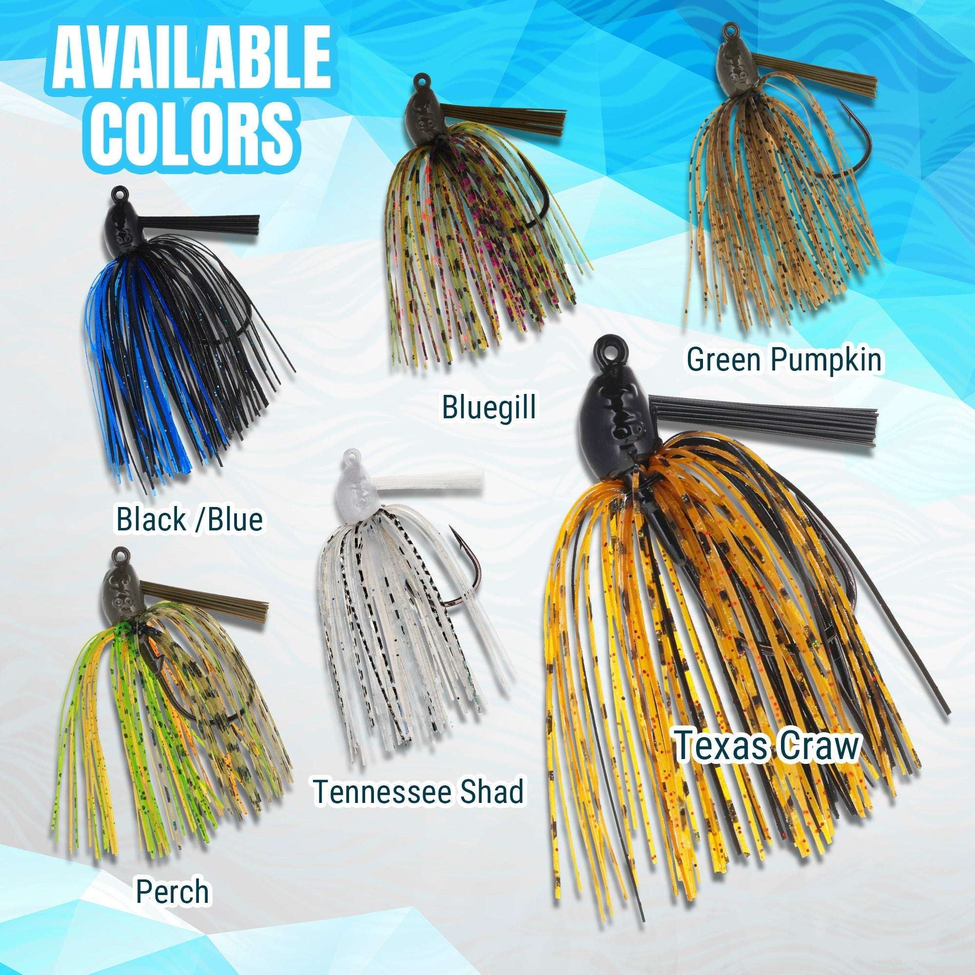 Reaction Tackle Lead Swim Jigs – Premium Weedless Bass Fishing Lures- 3 Pack Reaction Tackle