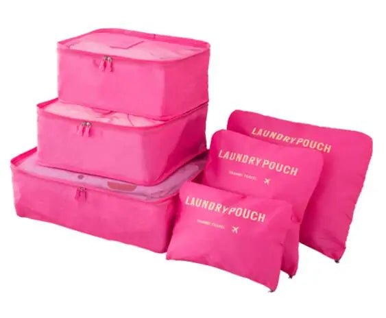 Portable Travel Luggage Packing Cubes – Baby Pink Travel cubes for bags (18 view)