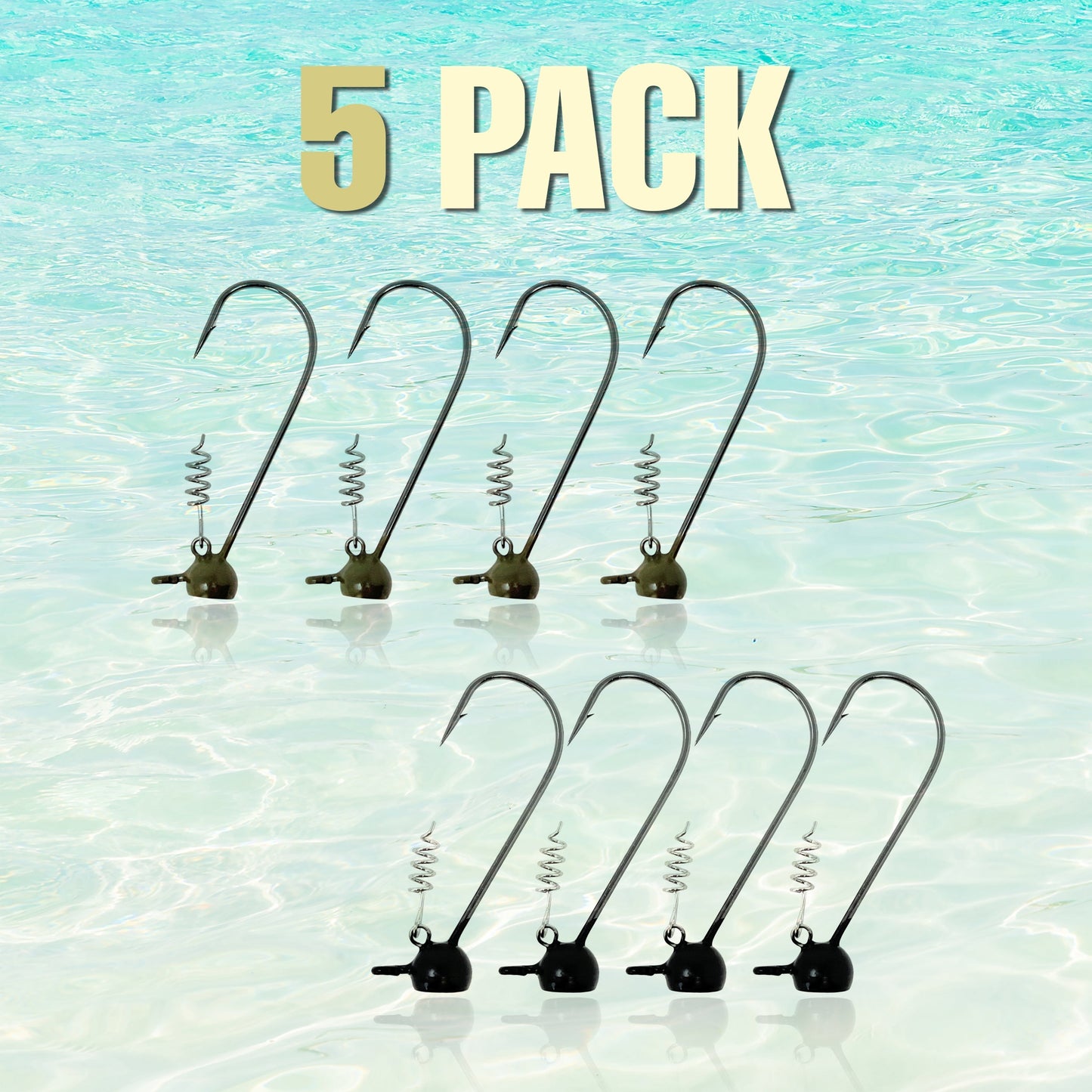 Reaction Tackle Tungsten Stand-Up Shaky Head Jigs (5 pack) Reaction Tackle