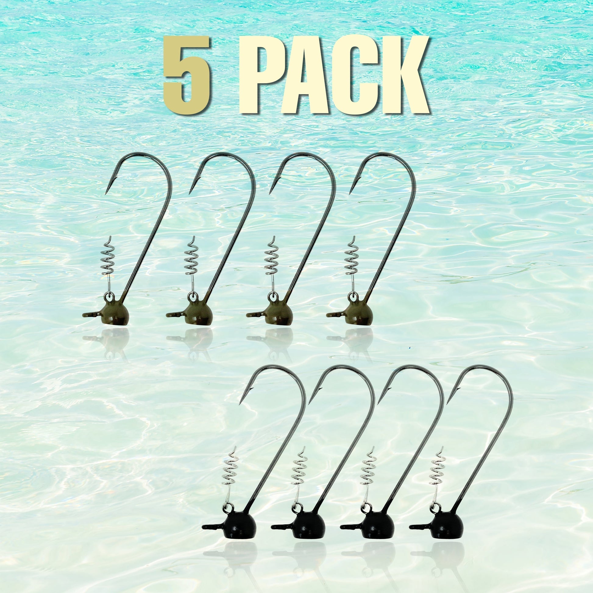 Reaction Tackle Tungsten Stand-Up Shaky Head Jigs (5 pack) Reaction Tackle