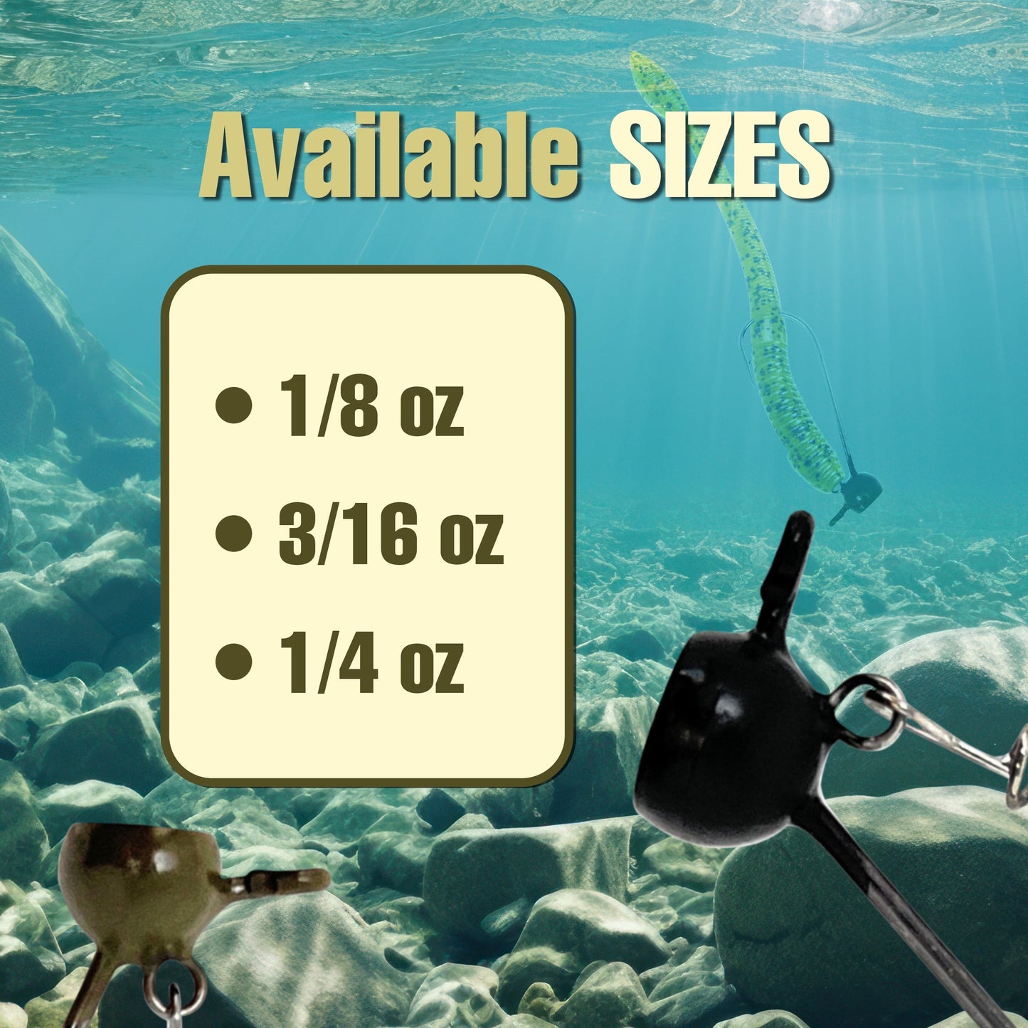 Reaction Tackle Tungsten Stand-Up Shaky Head Jigs (5 pack) Reaction Tackle