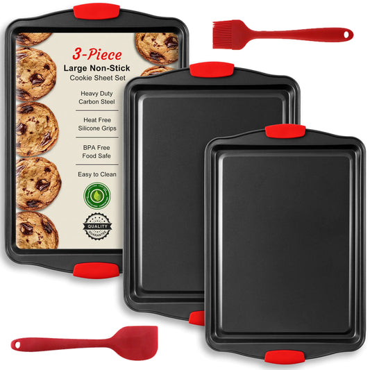 Ceramic Cookware Set | Kitchen Essentials – Black cookware for baking (1 view)