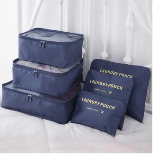 Portable Travel Luggage Packing Cubes – Dark Blue Travel cubes for bags (8 view)