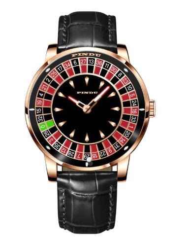 Men’s Roulette Watch | Accessories – black Jewelry for gift (1 view)