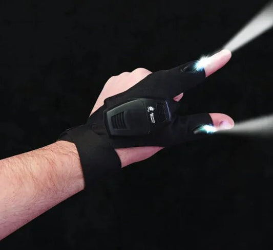 GlowFish LED Fishing Gloves – Hands Free Night Fishing Light – default Fishing Gear by SbrTnHomes