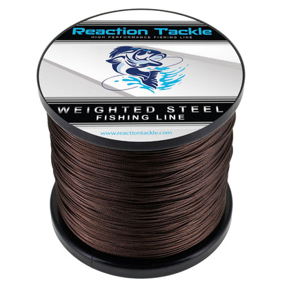Reaction Tackle Weighted Stainless Steel Trolling Line 45LB- Premium Weighted Fishing Wire - New