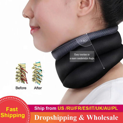 Magnetic Neck Support Strap – Cervical Spine Alignment & – Black Miscellaneous by SbrTnHomes