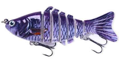 10cm Multi Section Fish Lure – Realistic Hard Bait for – Color(4 Colors) Fishing Gear by SbrTnHomes