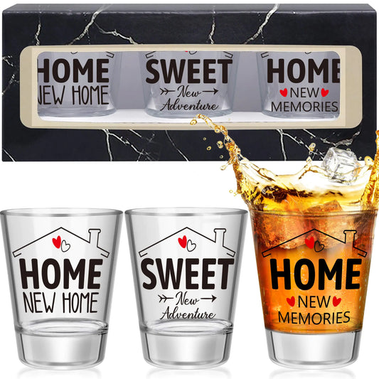 Garybank Housewarming Gifts Shot Glasses Set House Warming – Sweet New Home Kitchen tool by SbrTnHomes