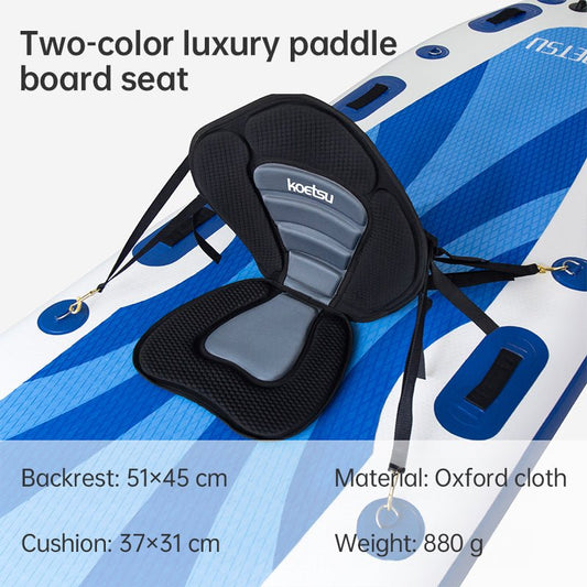 Adjustable Padded Kayak & SUP Seat with Backrest – EVA Foam, 600D Oxford | Canoes, Rafts & Fishing – Two - color Luxury Paddle Board Seat Accessories for adjustable seat (1 view)