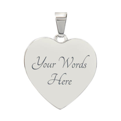 Sacred Heart Necklace – Day of the Dead Inspired Romantic – Luxury Necklace (Silver) Jewelry by ShineOn Fulfillment