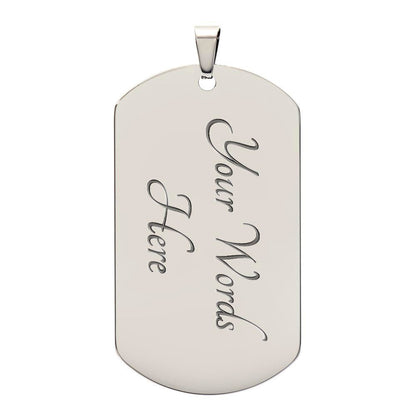 Naval Landing Dog Tag Necklace – Honor, Courage & Service | – Military Chain (Silver) Jewelry by ShineOn Fulfillment