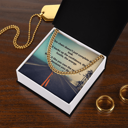 Men's Cuban Link Chain – Bold Gift for Him | 18K Gold – 18K Yellow Gold Finish Jewelry for C30184T (7 view)