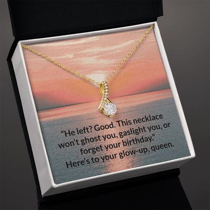 Glow - Up Mode: Activated – Alluring Beauty Necklace – 18K Yellow Gold Finish Jewelry for C30084TG (4 view)