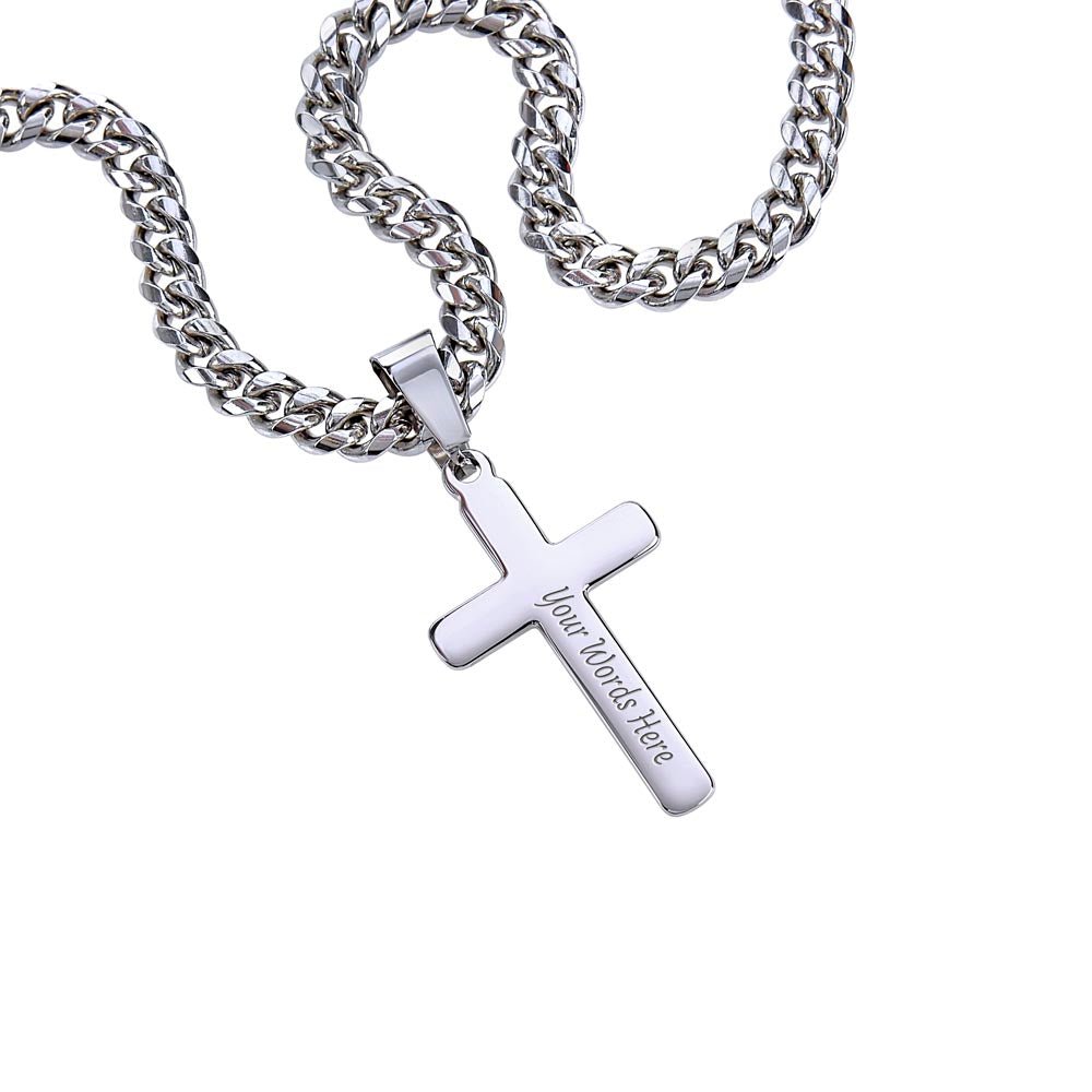 Jesus is the Way Cross Necklace – Men's Christian Jewelry – Standard Box Jewelry by ShineOn Fulfillment