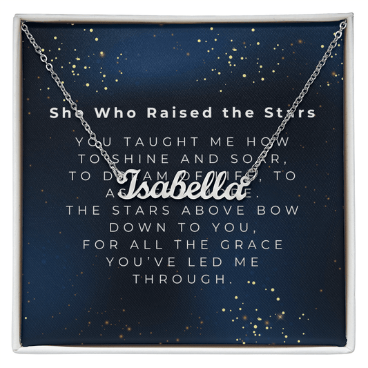 Custom Name Necklace | Shop Sbrtn Homes – Polished Stainless Steel Jewelry for A1315T (1 view)