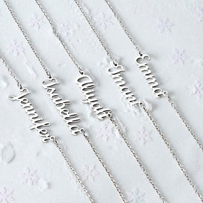 Custom Name Necklace | Shop Sbrtn Homes – 18k Yellow Gold Finish Jewelry for A1315T (12 view)