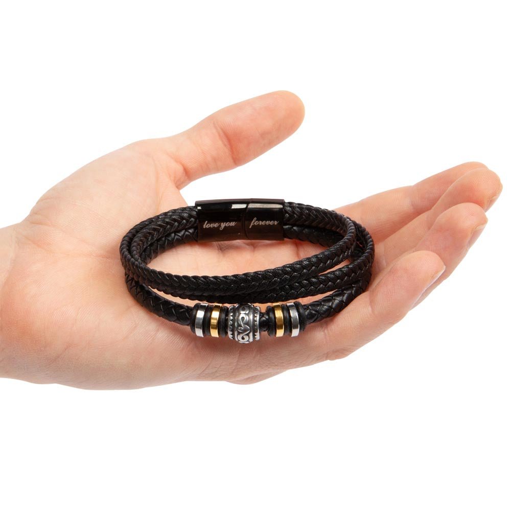 Love You Forever Bracelet – Meaningful Gift for Him | Vegan – Luxury Box w/LED Apparel by ShineOn Fulfillment
