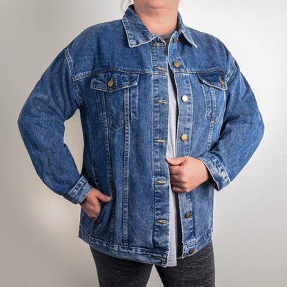 Skull & Dagger Jean Jacket – Fierce Love Symbol | Gothic – X - Large Jacket for G102 (5 view)