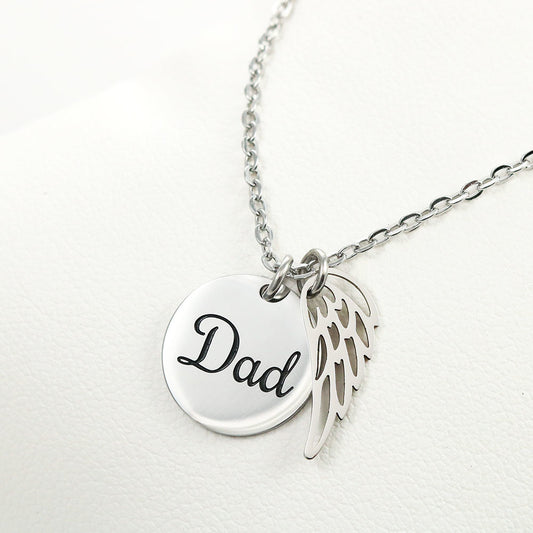 Gone but not Forgotten | Dad – Polished Stainless Steel Jewelry for E067T (2 view)