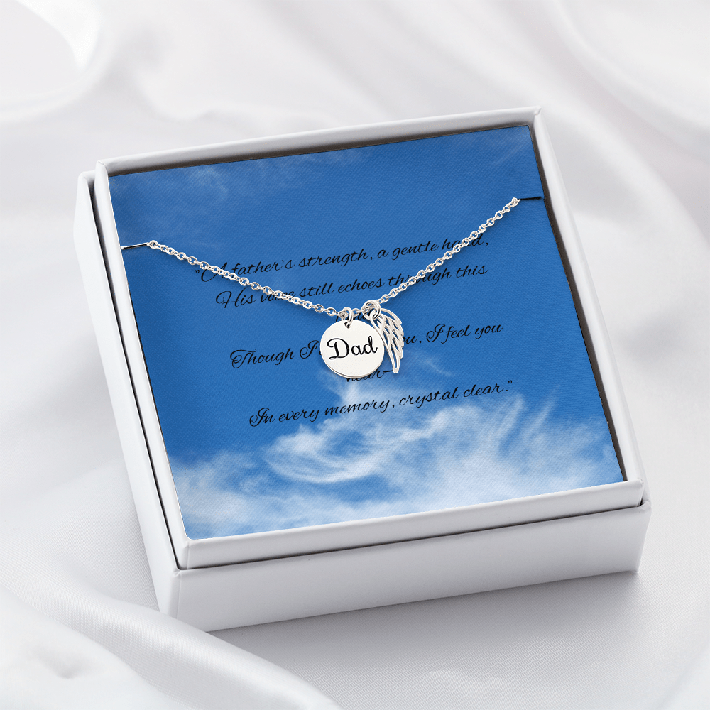 Gone but not Forgotten | Dad – Polished Stainless Steel Jewelry for E067T (3 view)