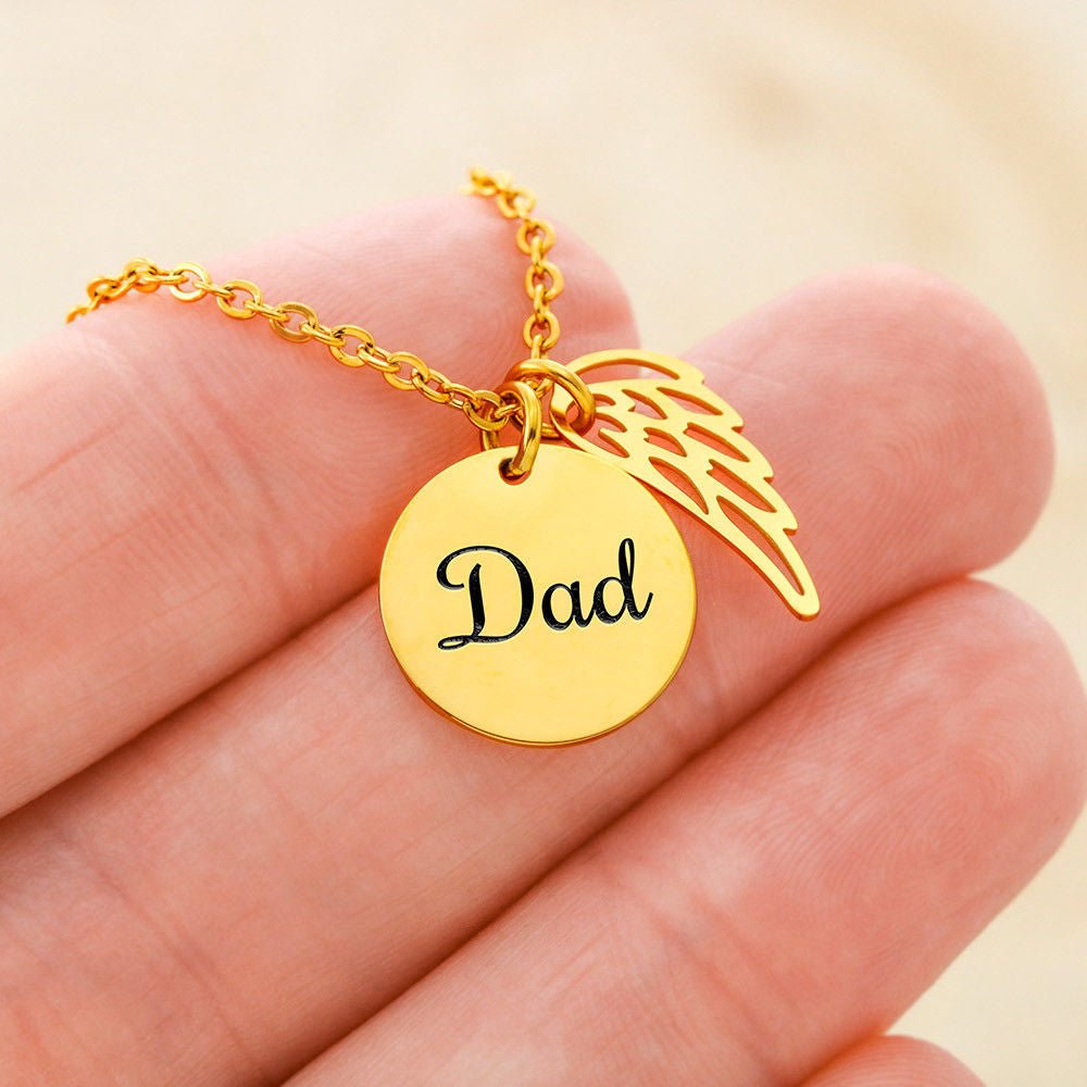 Gone but not Forgotten | Dad – 18k Yellow Gold Finish Jewelry for E067T (6 view)