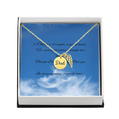 Gone but not Forgotten | Dad – 18k Yellow Gold Finish Jewelry for E067T (5 view)
