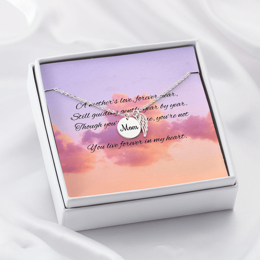 Gone but not Forgotten I Mom – Polished Stainless Steel Jewelry for E068T (2 view)