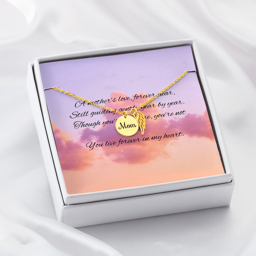Gone but not Forgotten I Mom – 18k Yellow Gold Finish Jewelry for E068T (6 view)