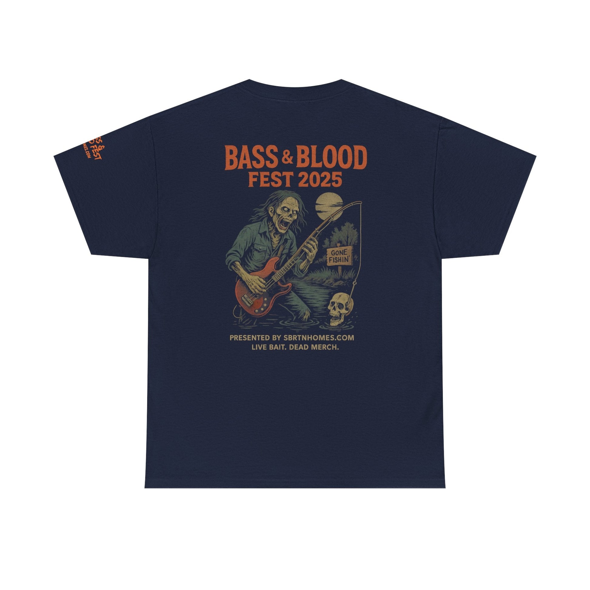 Bass & Blood Fest 2025 Tee – Undead Tour Merch for Metalheads & Mayhem | Lizard Designs – Blackberry T-Shirt for Band Merchandise (11 view)