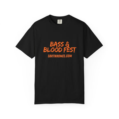 Bass & Blood Fest 2025 T-Shirt – Zombie Rock Concert Tee | Gone Fishing for Souls – Black T-Shirt for Band Merchandise (1 view)