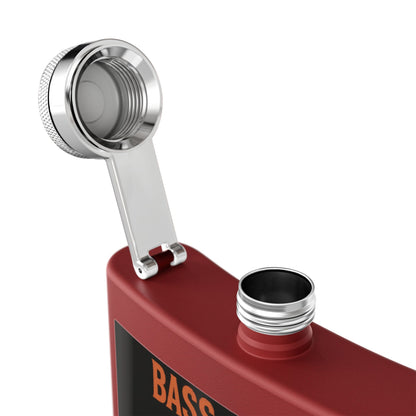 Bass & Blood Fest Stainless Steel Flask, 6oz - Perfect for Festivals, Gifts, and Outdoor Adventures, Unique Music Lover Accessory – 6oz Mug for Bass Guitar Design (13 view)