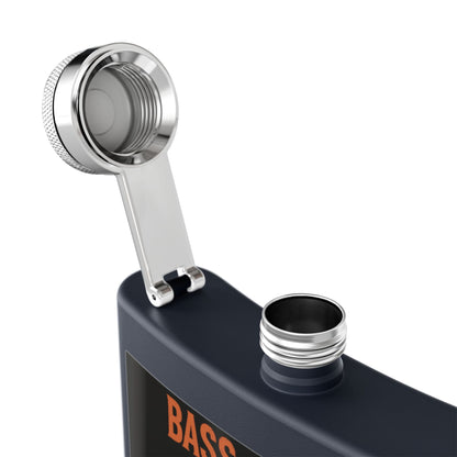 Bass & Blood Fest Stainless Steel Flask, 6oz - Perfect for Festivals, Gifts, and Outdoor Adventures, Unique Music Lover Accessory – 6oz Mug for Bass Guitar Design (25 view)