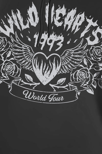 Simply Love Full Size WILD HEARTS 1993 WORLD TOUR Graphic Hoodie – Black Hoodies for Shopify Collective (3 view)