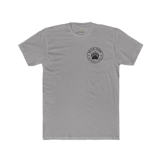 Bear Food Tee – Wilderness Tested Graphic Shirt | Outdoor Adventure Apparel – Solid Light Grey T-Shirt for adventure (2 view)