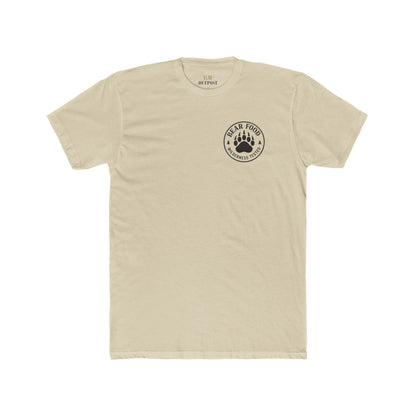 Bear Food Tee – Wilderness Tested Graphic Shirt | Outdoor Adventure Apparel – Solid Cream T-Shirt for adventure (4 view)