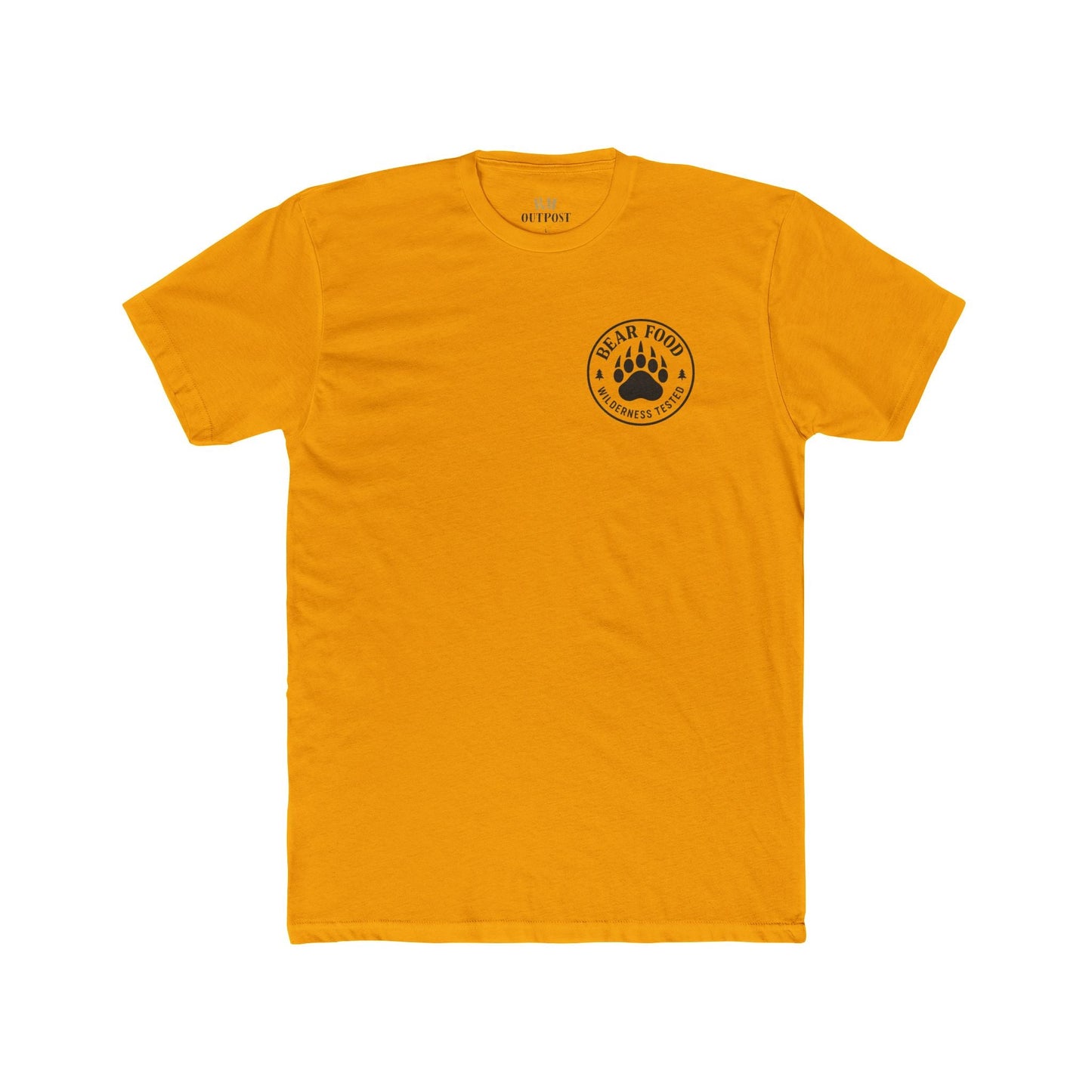 Bear Food Tee – Wilderness Tested Graphic Shirt | Outdoor Adventure Apparel – Solid Gold T-Shirt for adventure (6 view)