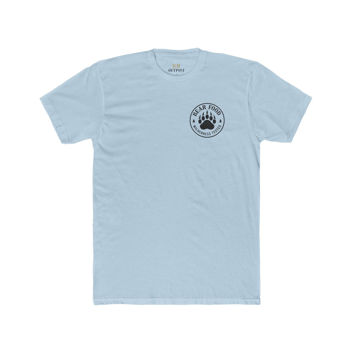 Bear Food Tee – Wilderness Tested Graphic Shirt | Outdoor Adventure Apparel – Solid Light Blue T-Shirt for adventure (10 view)