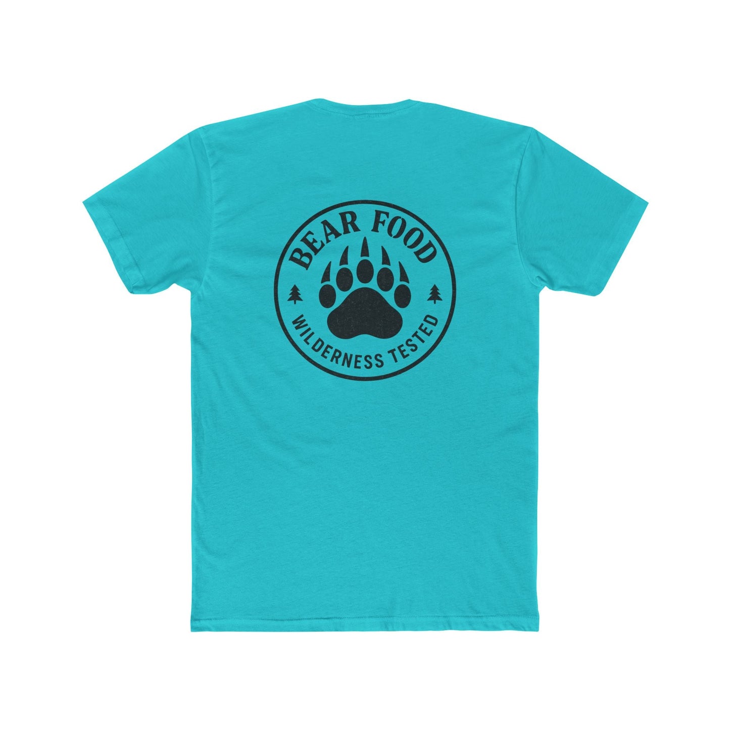 Bear Food Tee – Wilderness Tested Graphic Shirt | Outdoor Adventure Apparel – Solid Turquoise T-Shirt for adventure (28 view)