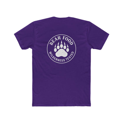 Bear Food Tee – Wilderness Tested Graphic Shirt White logo | Outdoor Adventure Apparel – Solid Purple Rush T-Shirt for adventure (22 view)
